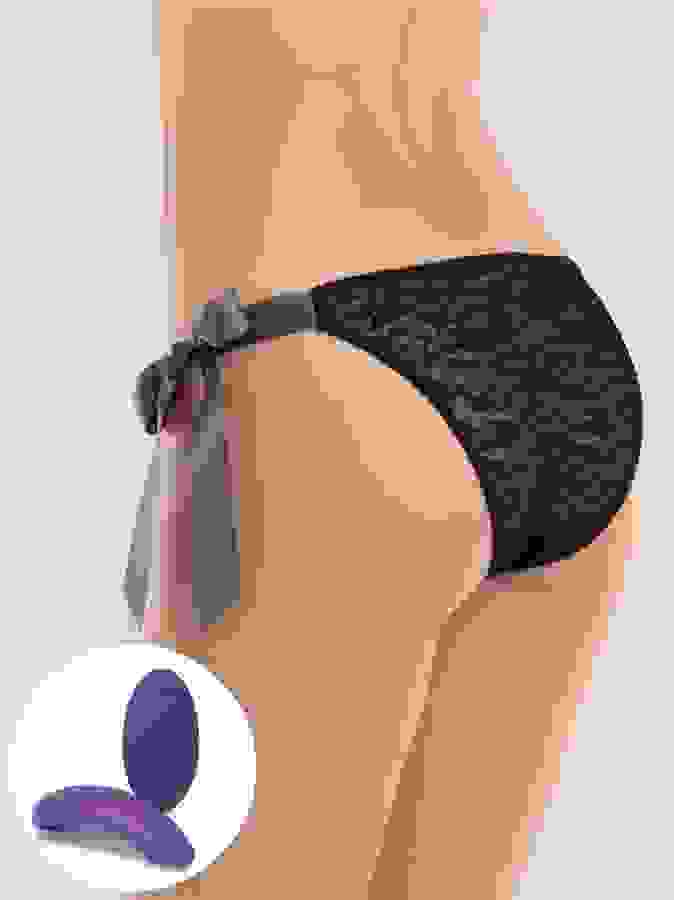 Desire Luxury Rechargeable Remote Control Knicker Vibrator, Purple, hi-res